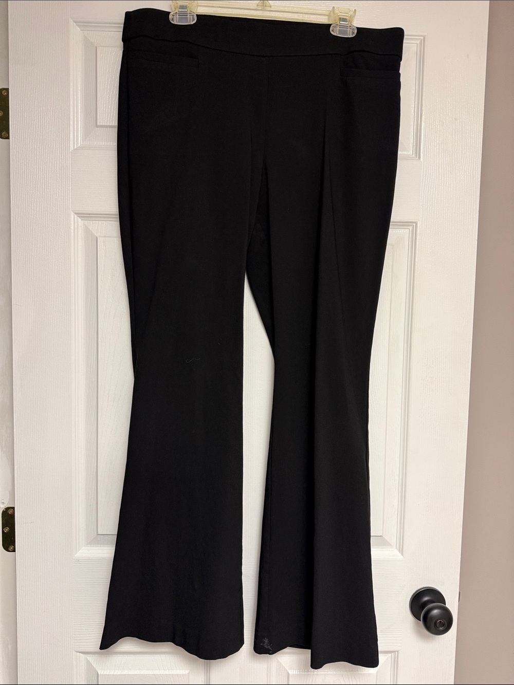 LIZ Claiborne Women's Black Stretch Flare Pants